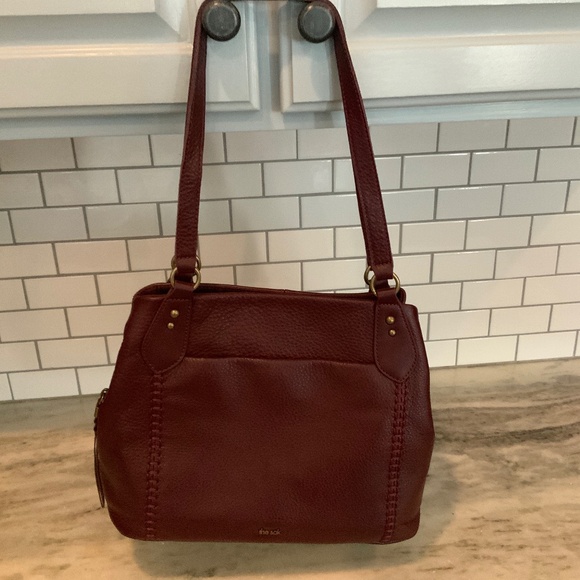 Purse - Melrose Satchel - from The Sak - BRAND NEW - Leather - color is Mahogany - Picture 2 of 5